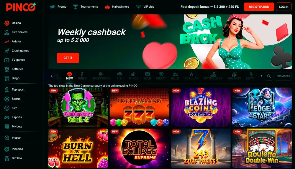 casino pinco online game slots